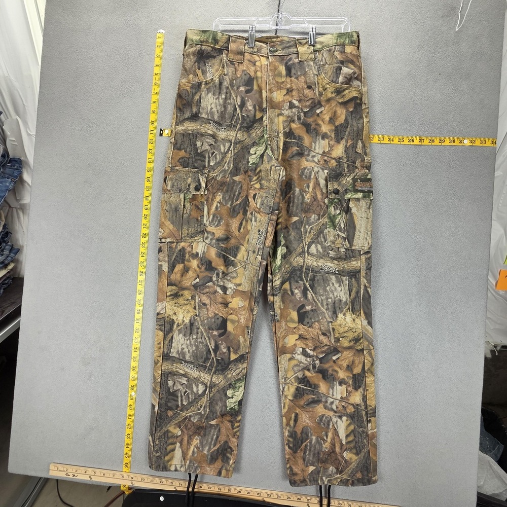 ScentLok Pants Mens L Camo Brown Advantage Timber Cargo Hunting Odor Eliminating